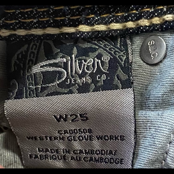 NWT Women’s SILVER SUKI HIGH SHORT Dark Wash Sz 25 - Picture 11 of 12